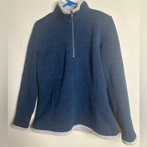 Kuhl Women's Soft Fleece 1/4 Zip Pullover Sweatshirt SZ L Athleisure Outdoors